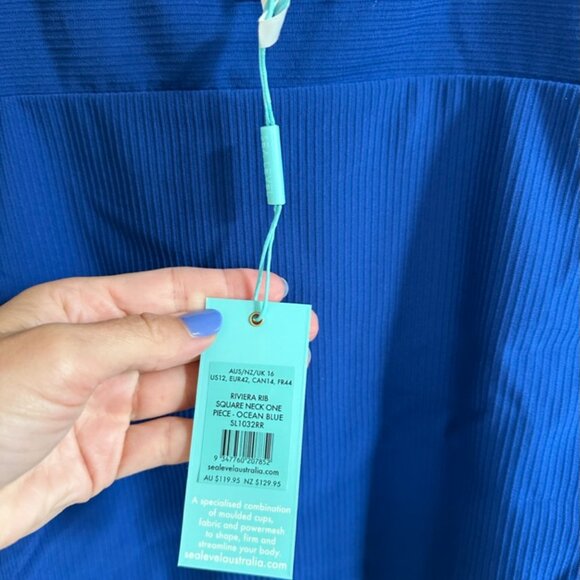 NWT Sea Level Australia Riviera Blue Women's 12 Swimsuit - Picture 3 of 12
